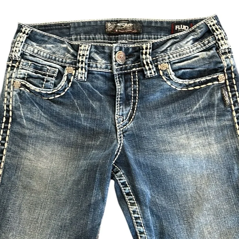 Silver Suki Mid Capris - Picture 3 of 10